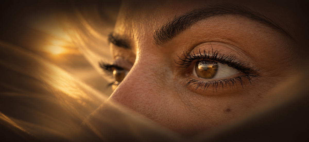 Uno sguardo verso la luce dorata
